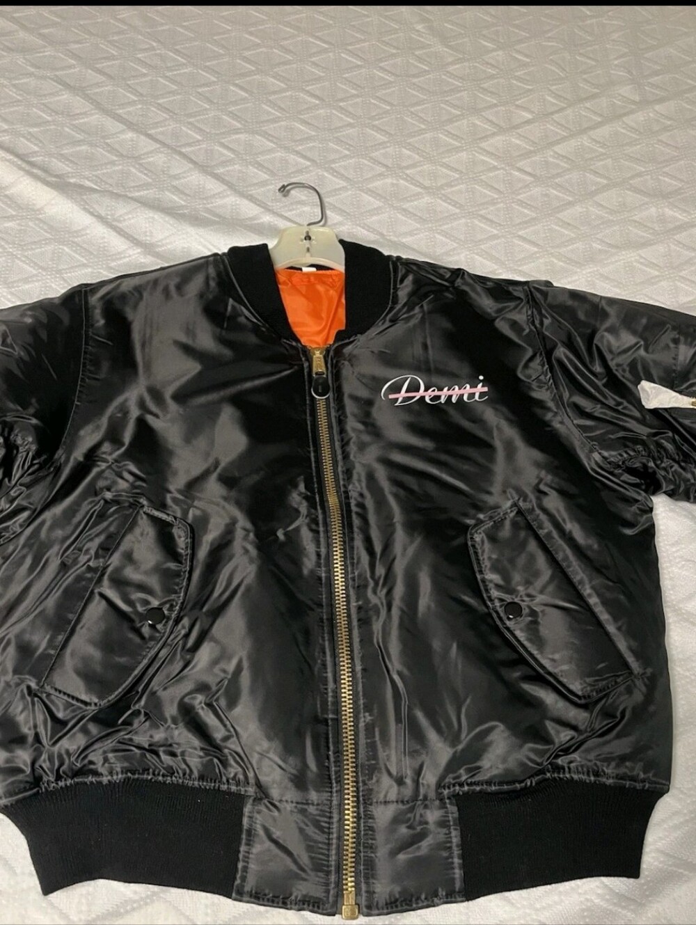 Demi Lovato Black Bomber Jacket Unisex